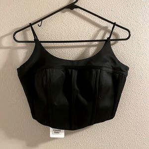 NWT Appliqué Bustier Corset Top
